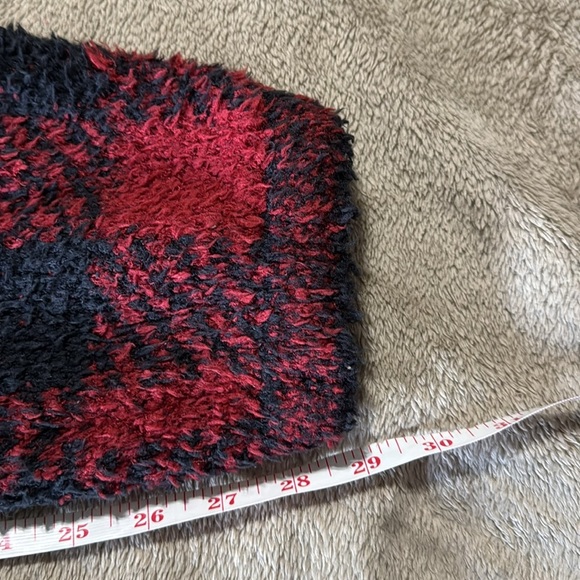 Skims Set  NWT Cozy Brick Buffalo Check Textured Hoodie & Jogger Set - Picture 8 of 16